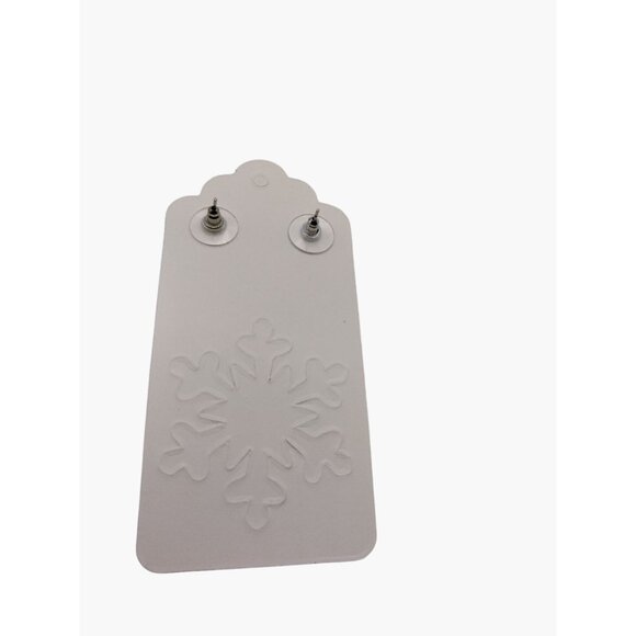 Ugly Christmas Sweater Beaded Earrings Red Green Christmas Tree - Picture 6 of 6